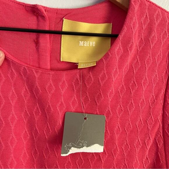 Anthropologie Maeve Textured Short Sleeve Dress - Picture 4 of 9